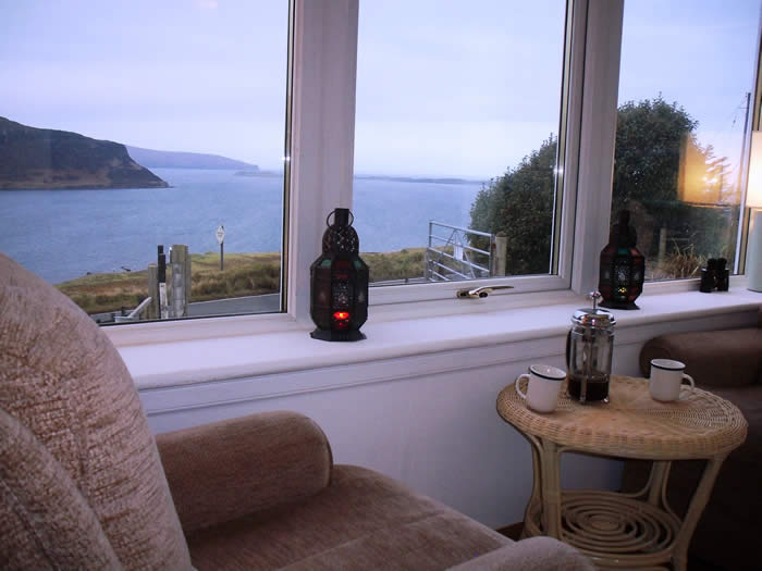 Isle of Skye Self Catering | Loch Bay Cottage Sleeps up to 6, Stove, Jacuzzi bath, Conservatory, Spectacular Sea Views
